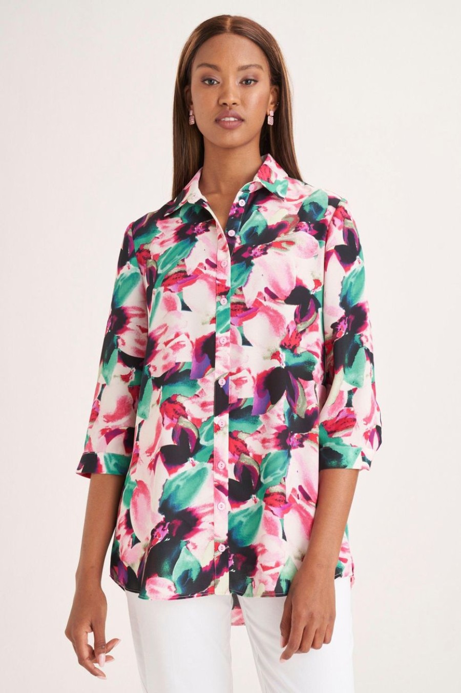 Clothing MILADYS | Floral Print Shirt Multi