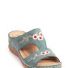 Shoes MILADYS | Wonderfit Embroidered Sandals Sage