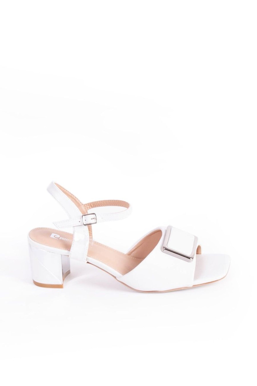 Shoes MILADYS | Block Heel Pierre Cardin White