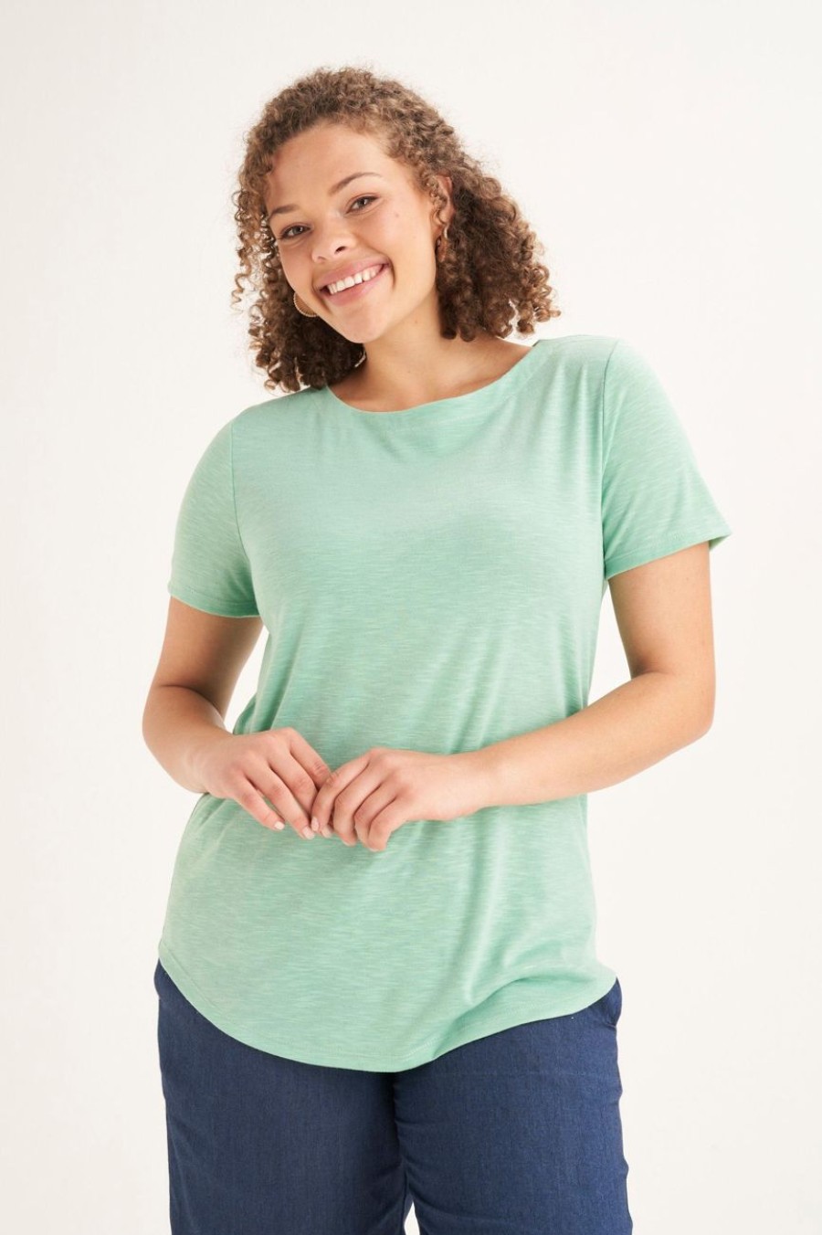 Clothing MILADYS | Basic Short Sleeve Tee Mint