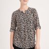 Clothing MILADYS | Animal Print Henley Top Multi