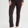 Clothing MILADYS | Brown Straightleg Ponte Pant Chocolate