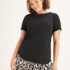 Clothing MILADYS | Basic Short Sleeve Tee Black