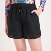 Clothing MILADYS | Lazercut Swim Shorts Black