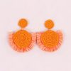 Accessories MILADYS | Fringe Drop Earrings Burnt Orange