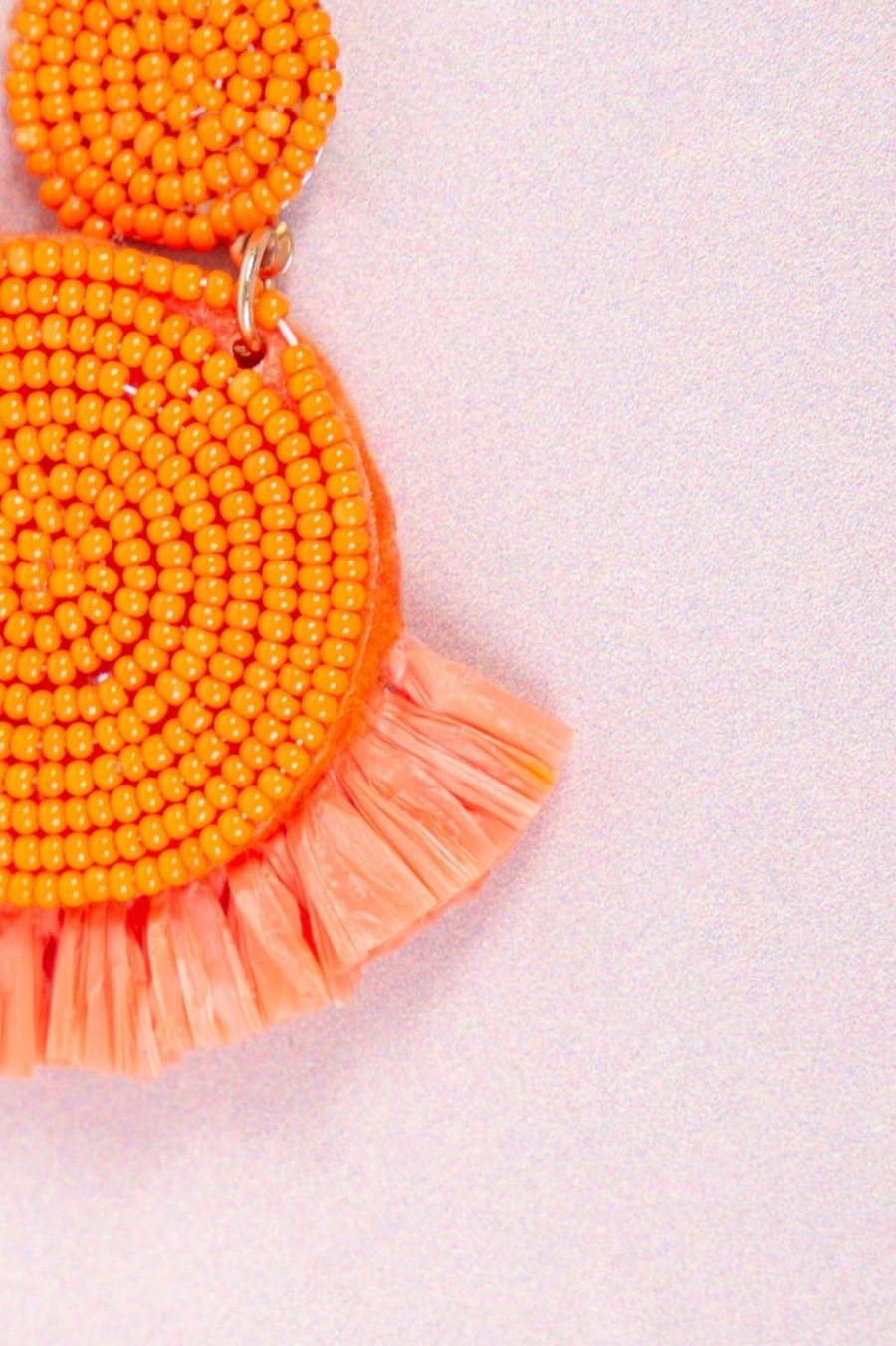 Accessories MILADYS | Fringe Drop Earrings Burnt Orange