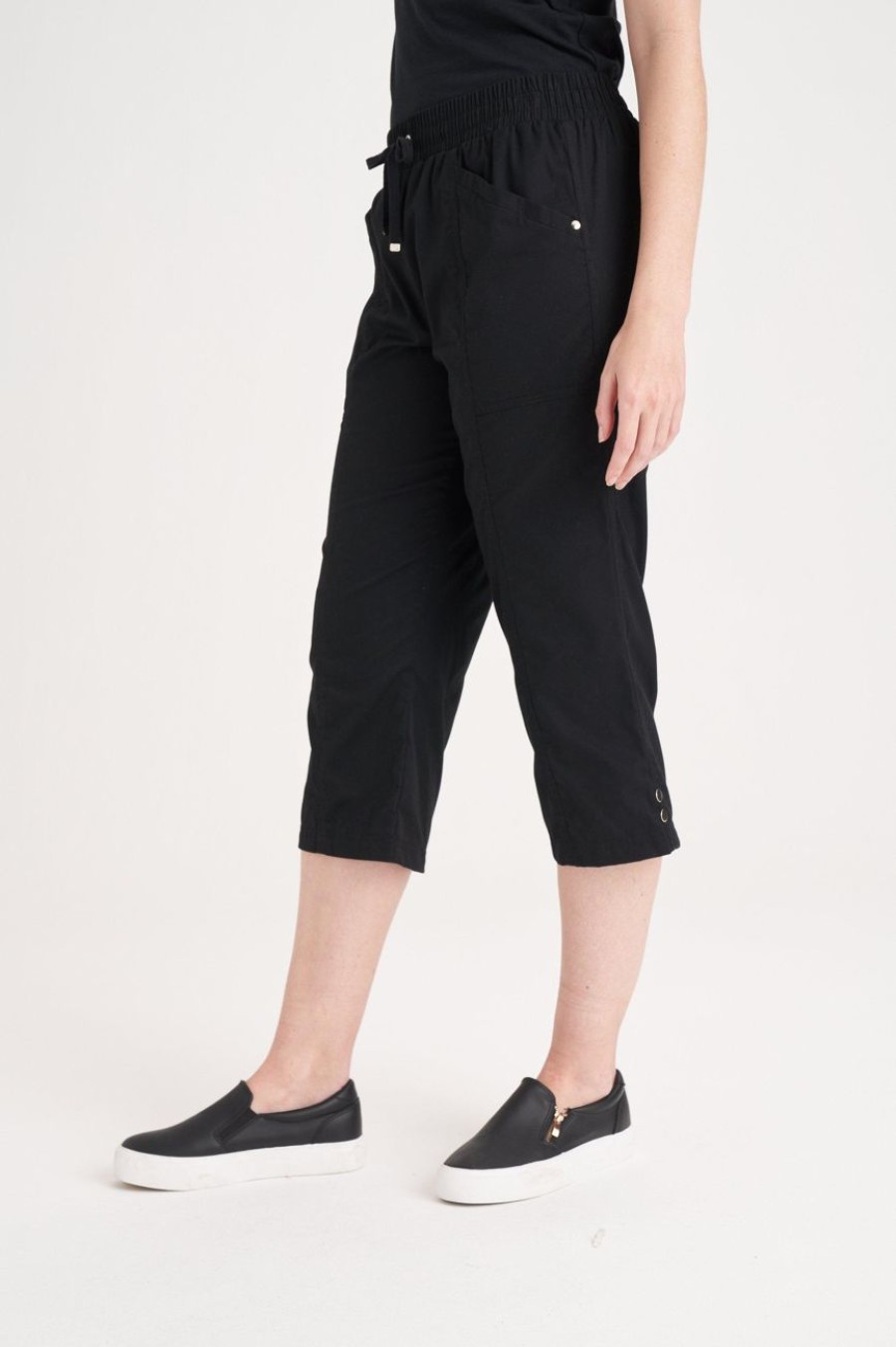 Clothing MILADYS | Cracker Cotton Crops Black