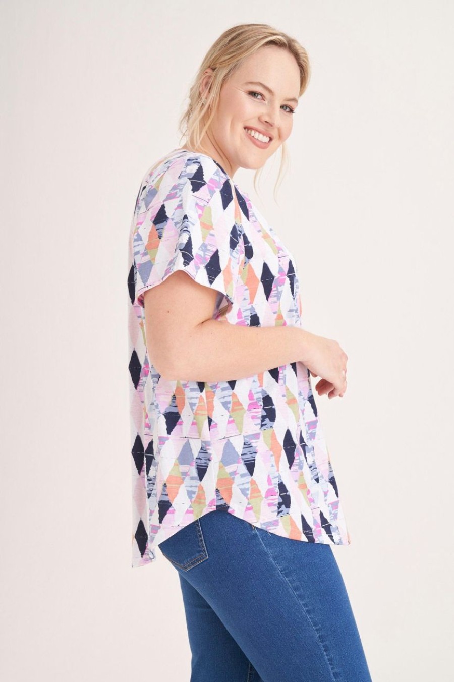 Clothing MILADYS | Geo Printed Tee Multi