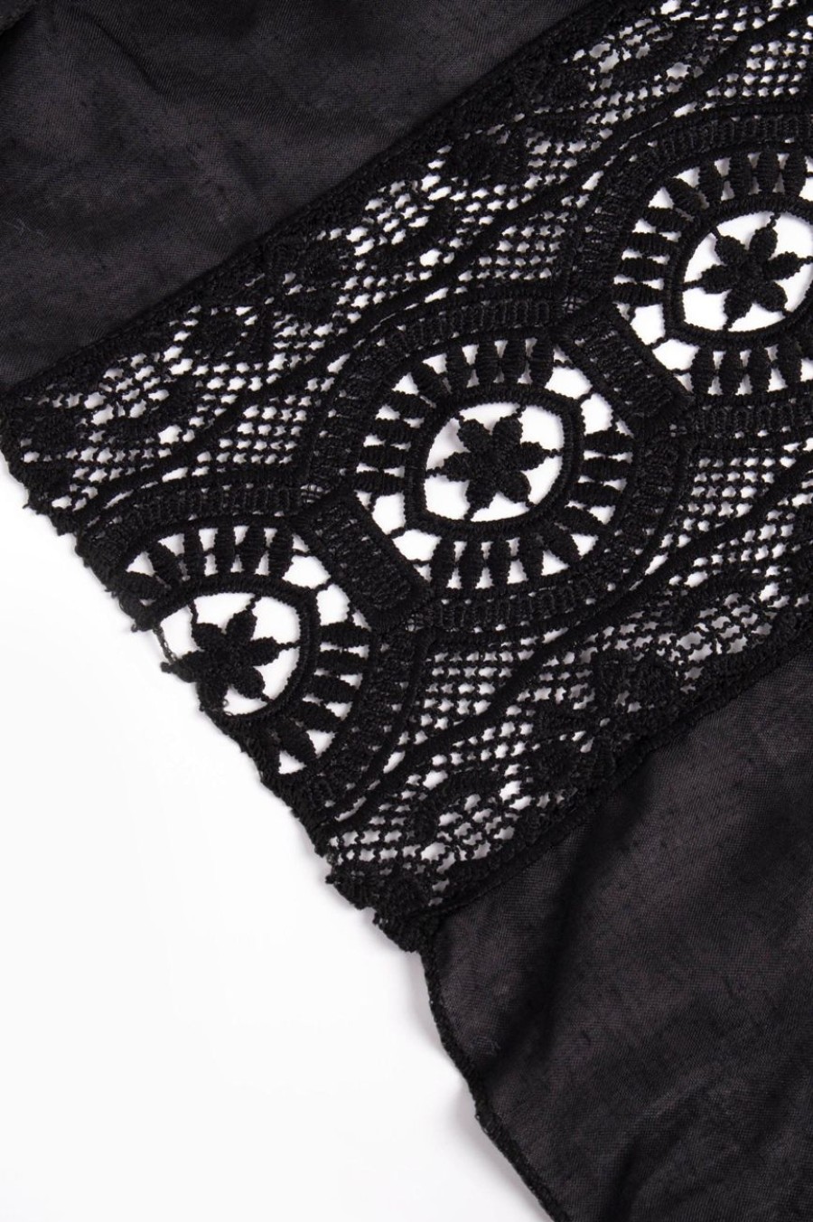 Accessories MILADYS | Lace Triangle Scarf Black