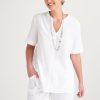 Clothing MILADYS | Crinkle Top White