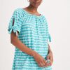 Clothing MILADYS | Printed Peasant Top Mint