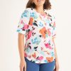 Clothing MILADYS | Abstract Floral Print Tee Multi