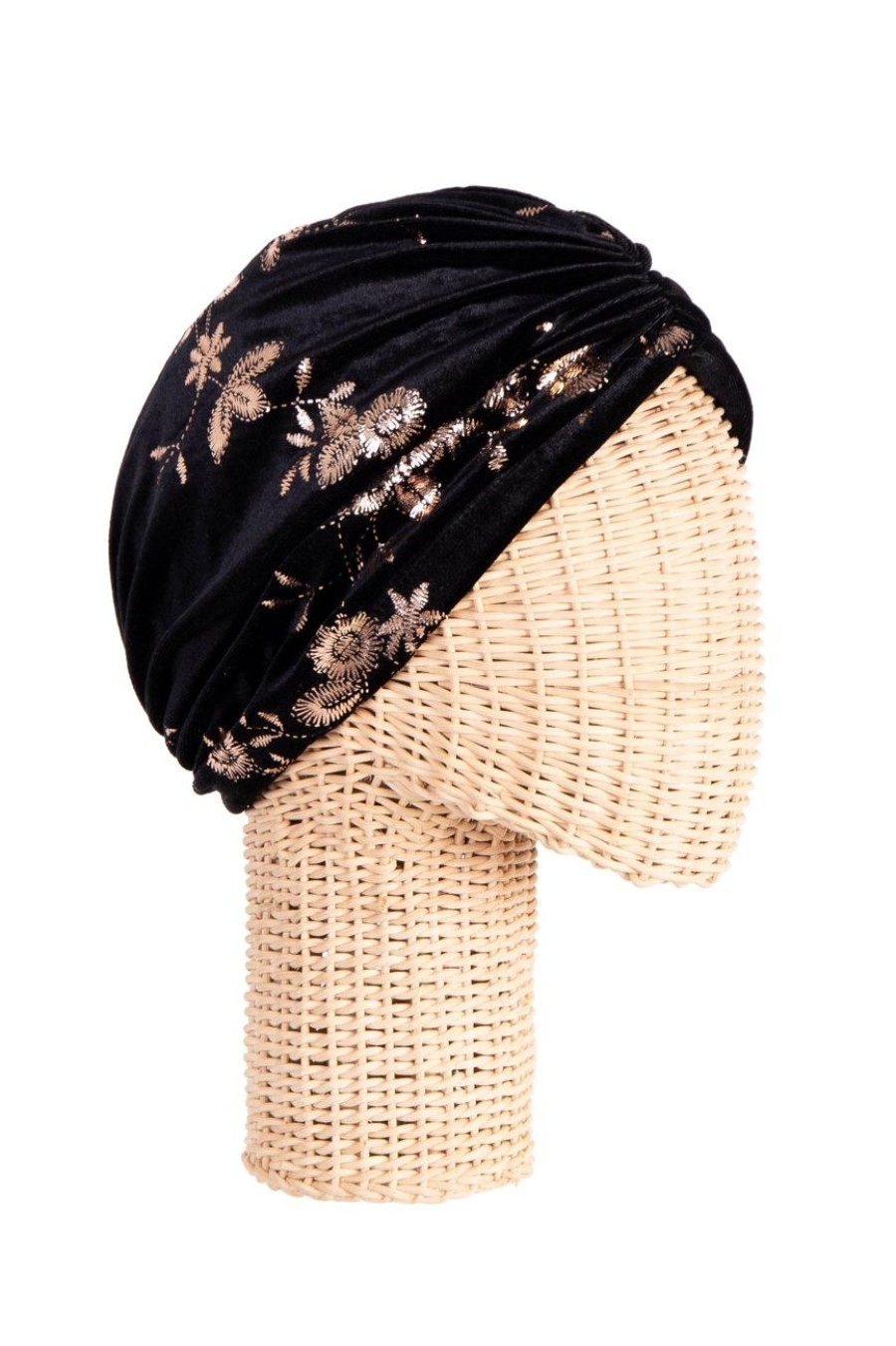 Accessories MILADYS | Foil Print Turban Black