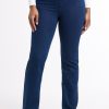 Clothing MILADYS | Straight Leg Pull On Denim Jeans Ink