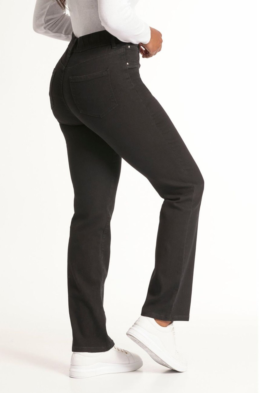 Clothing MILADYS | Pull On Straightleg Jegging Black