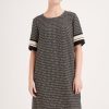 Clothing MILADYS | Printed A-Line Shift Dress Black Multi