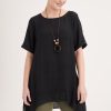 Clothing MILADYS | A-Line Tunic With Necklace Black