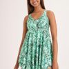 Clothing MILADYS | Wonderfit Printed Swimdress Emerald