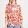 Clothing MILADYS | Paisley Print Boxy Top Multi