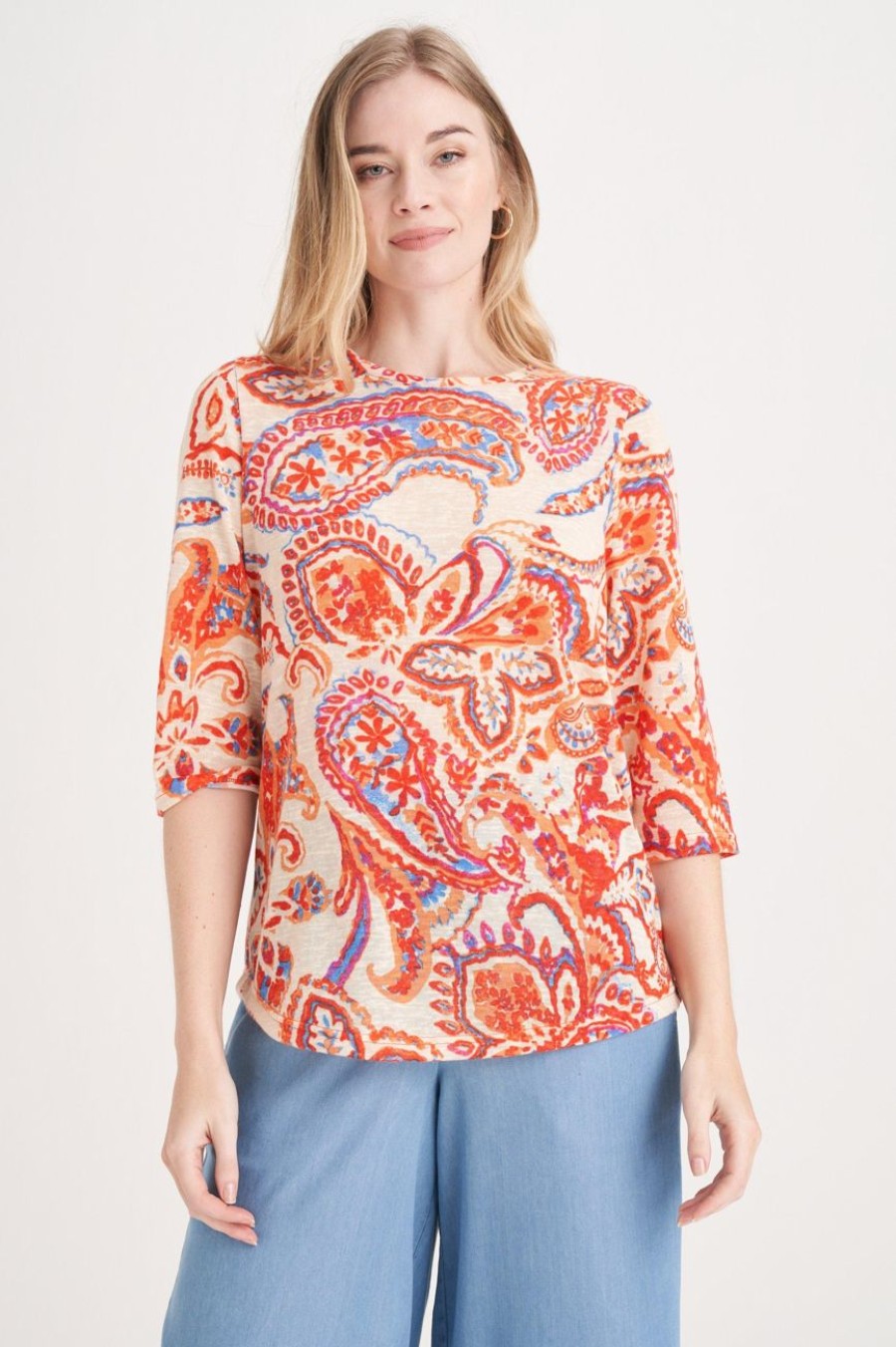 Clothing MILADYS | Paisley Print Boxy Top Multi