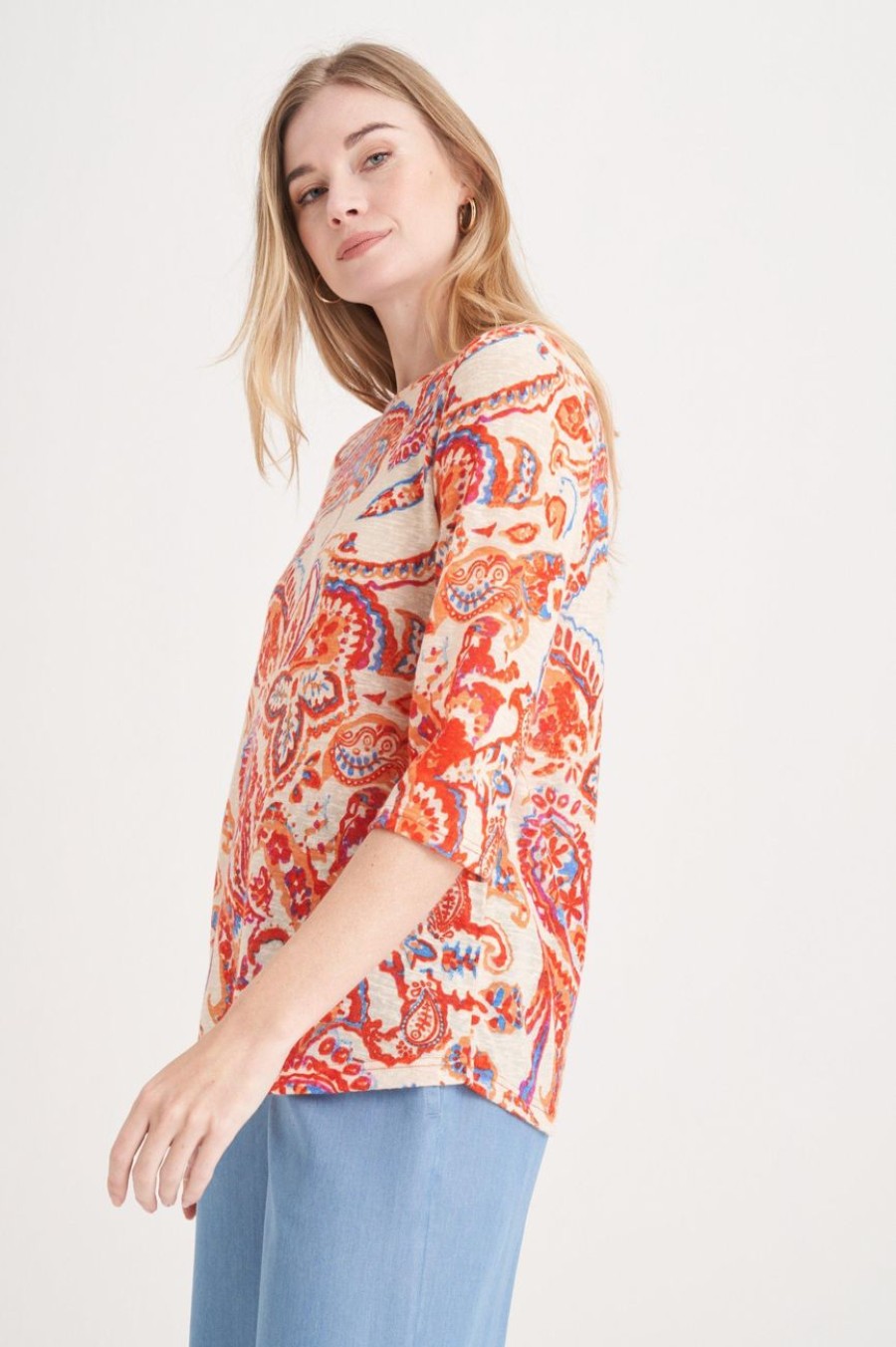 Clothing MILADYS | Paisley Print Boxy Top Multi