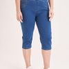 Clothing MILADYS | Straight Leg Jegging Crops Midwash Baby Blue