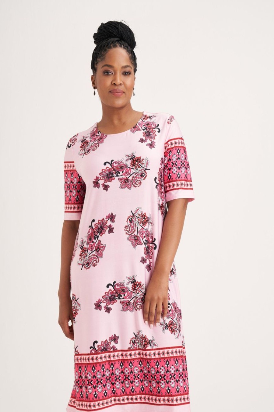 Clothing MILADYS | Paisley Print A-Line Shift Dress Multi