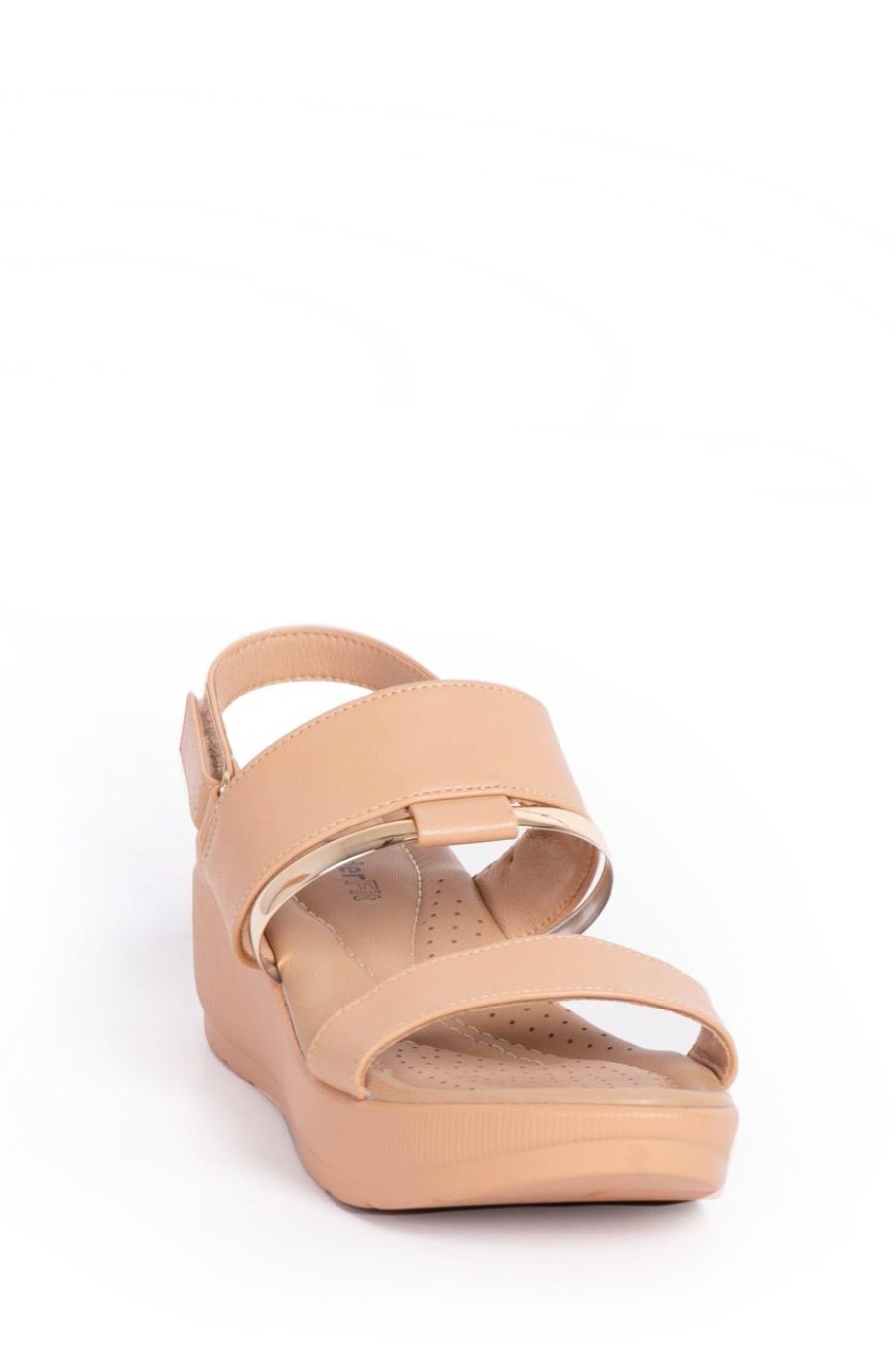 Shoes MILADYS | Wonderfit Wedge Sandals Taupe