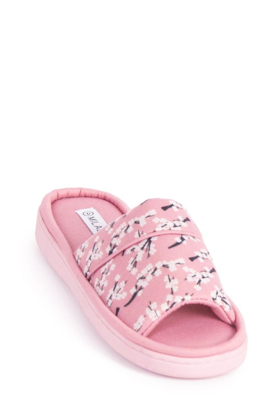 Shoes MILADYS | Open Toe Slippers Printed Dusty Pink