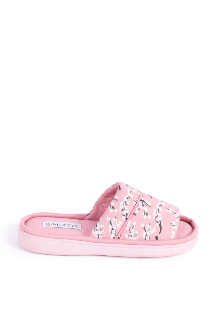 Shoes MILADYS | Open Toe Slippers Printed Dusty Pink