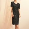 Clothing MILADYS | Full Sequins Bodycon Dress Black