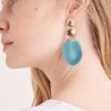 Accessories MILADYS | Turq Drop Earrings Turquoise