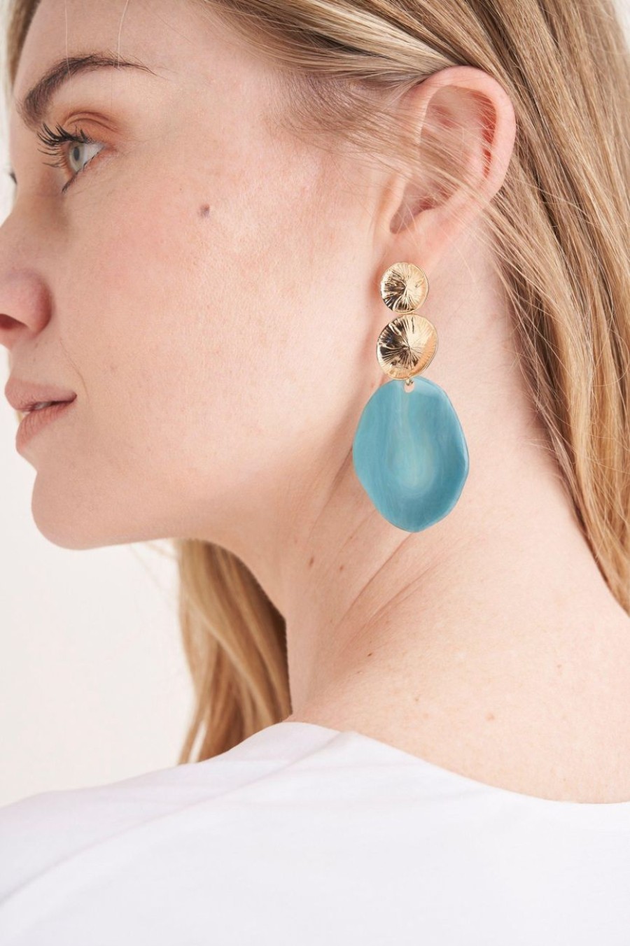 Accessories MILADYS | Turq Drop Earrings Turquoise