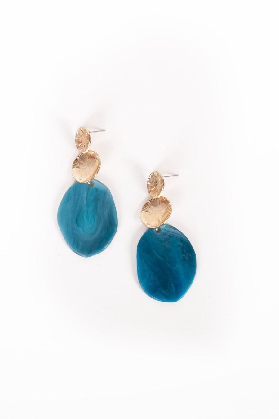 Accessories MILADYS | Turq Drop Earrings Turquoise