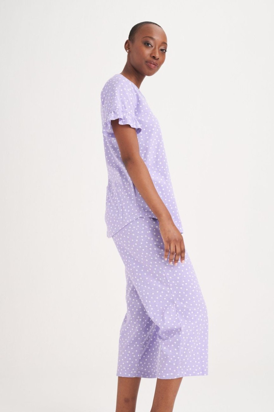 Clothing MILADYS | Polka Dot Sleep Set Lavender