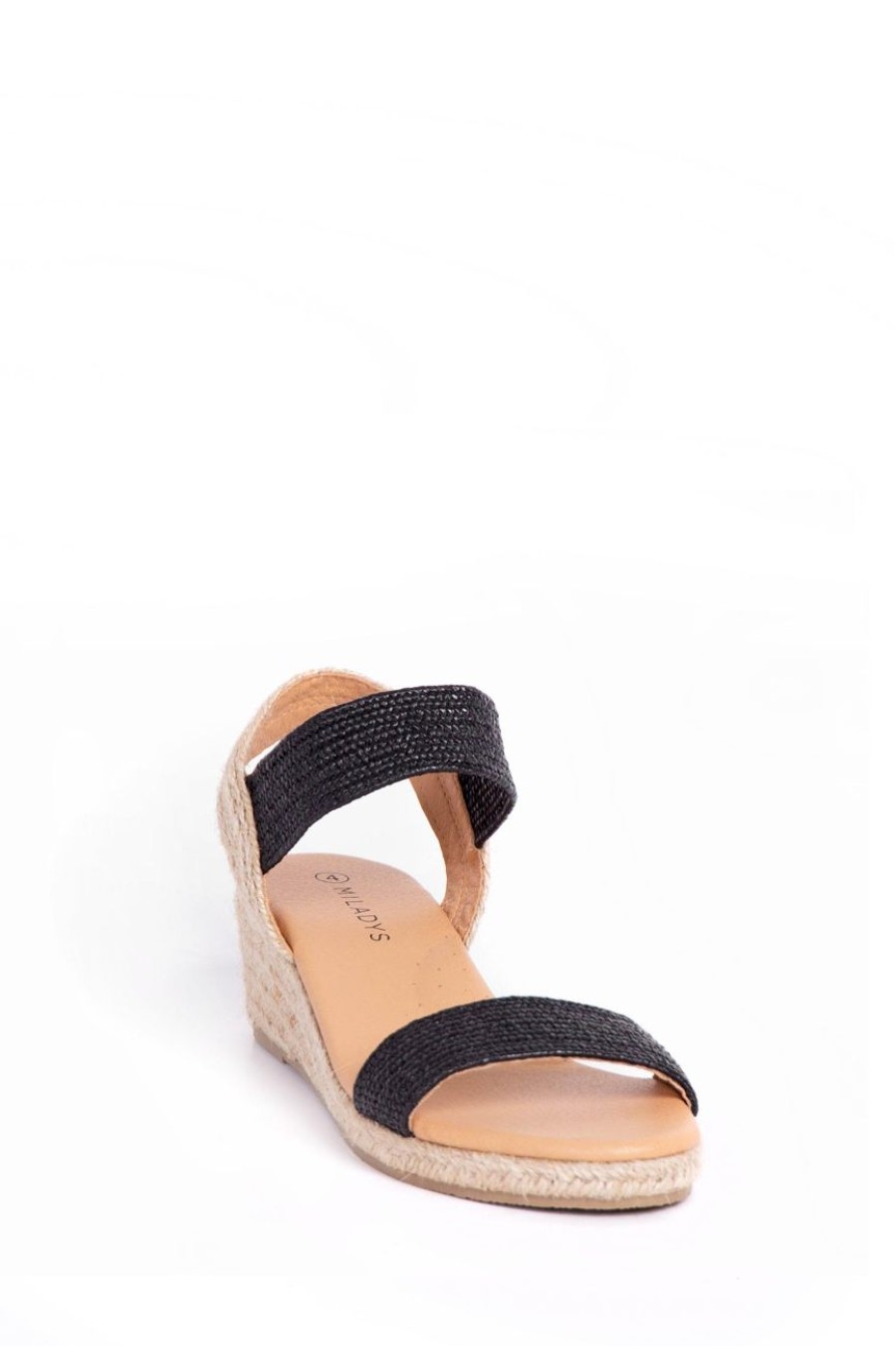 Shoes MILADYS | Espadrille Wedge Shoes Black