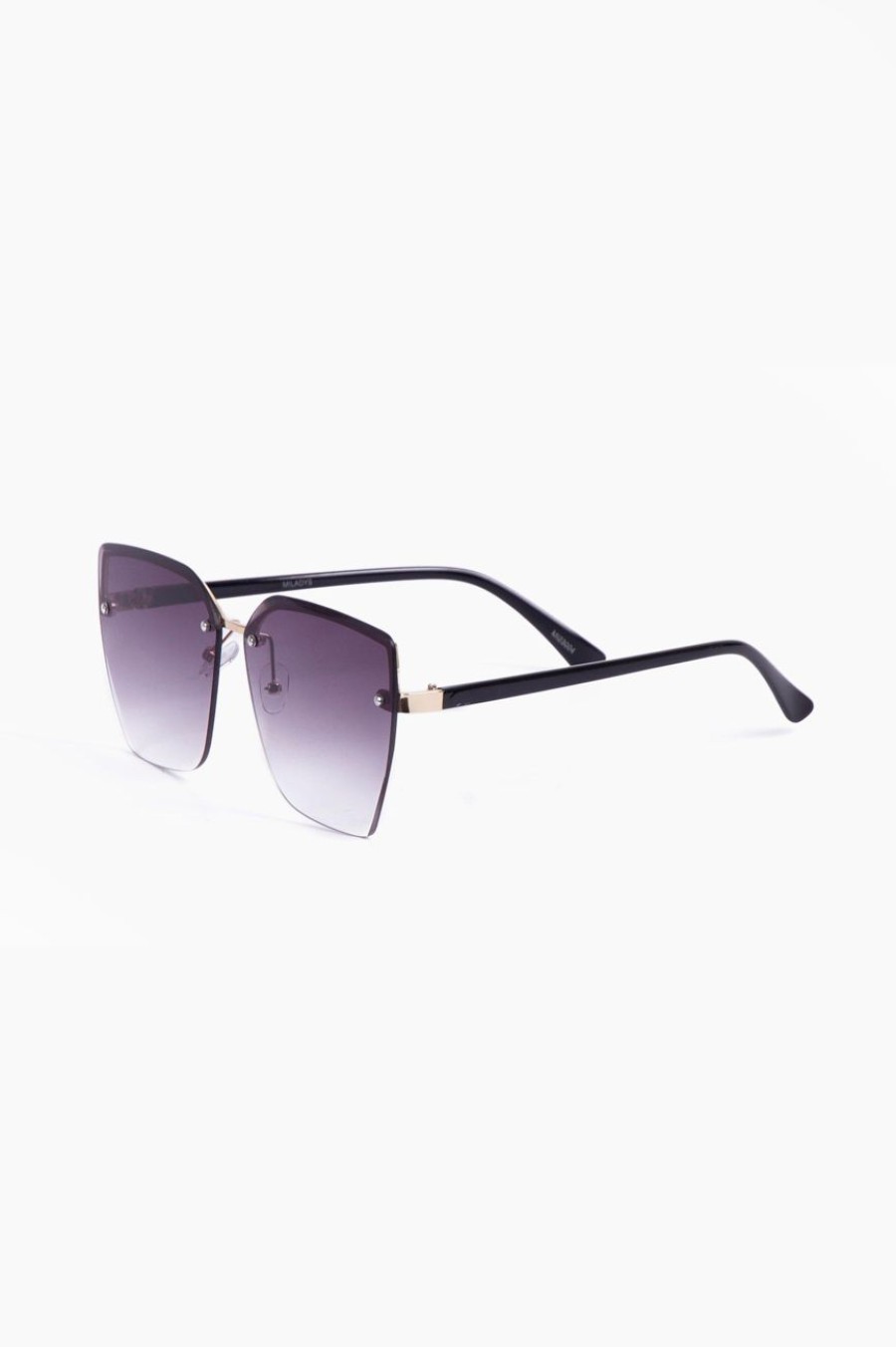 Accessories MILADYS | Square Frameless Sunnies Black