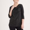 Clothing MILADYS | Sequins Top Black