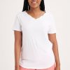 Clothing MILADYS | Scalloped Neckline Tee White