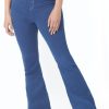 Clothing MILADYS | Bootleg Pull On Denim Jeans - Blue Baby Blue