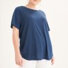 Clothing MILADYS | Basic Short Sleeve Tee Navy