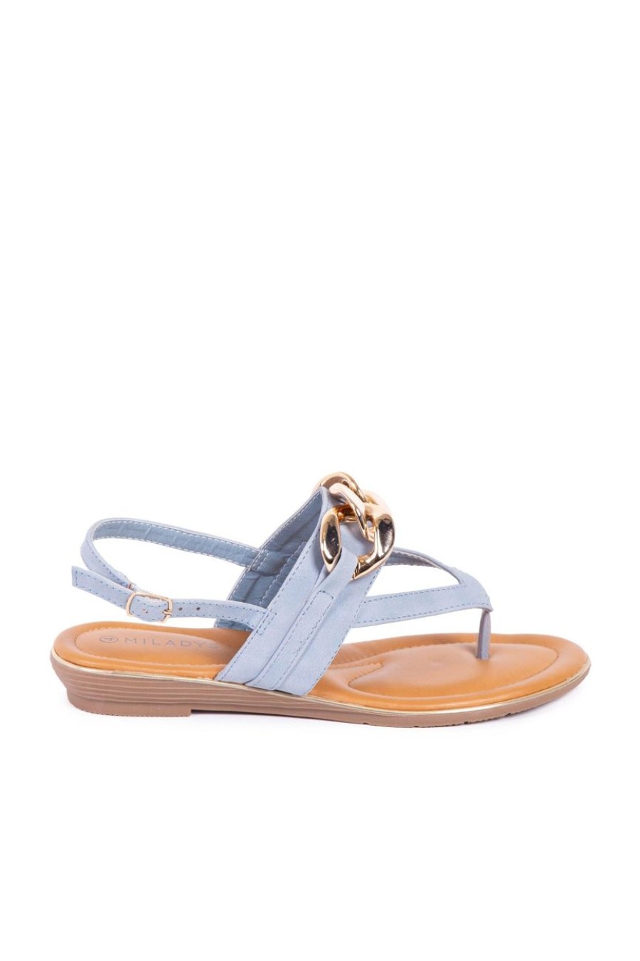 Shoes MILADYS | Thong Sandals Blue Baby Blue