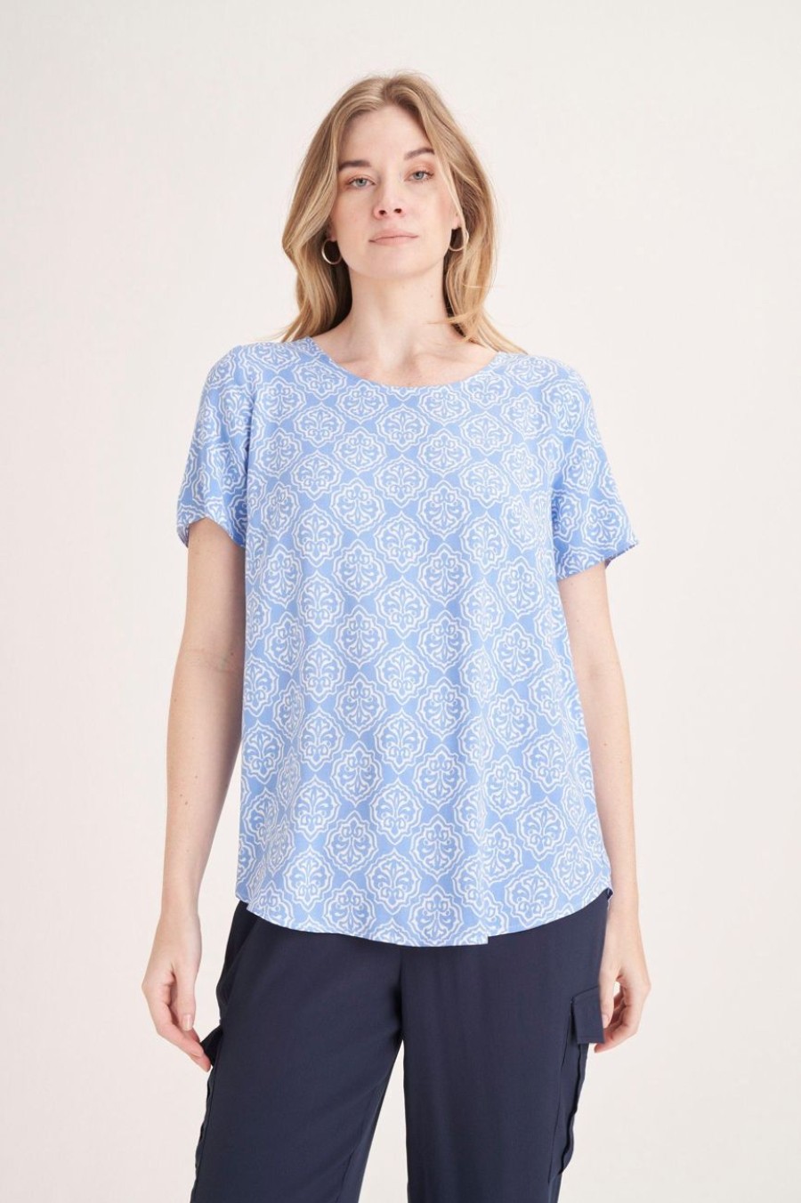 Clothing MILADYS | Printed Boxy T-Shirt Multi