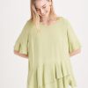 Clothing MILADYS | Layered Top Lime