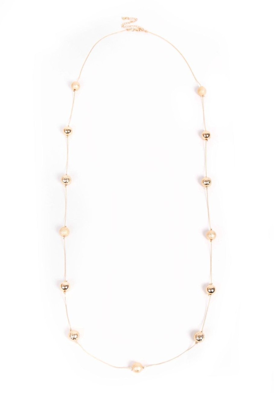 Accessories MILADYS | Beaded Necklace Yellow Gold