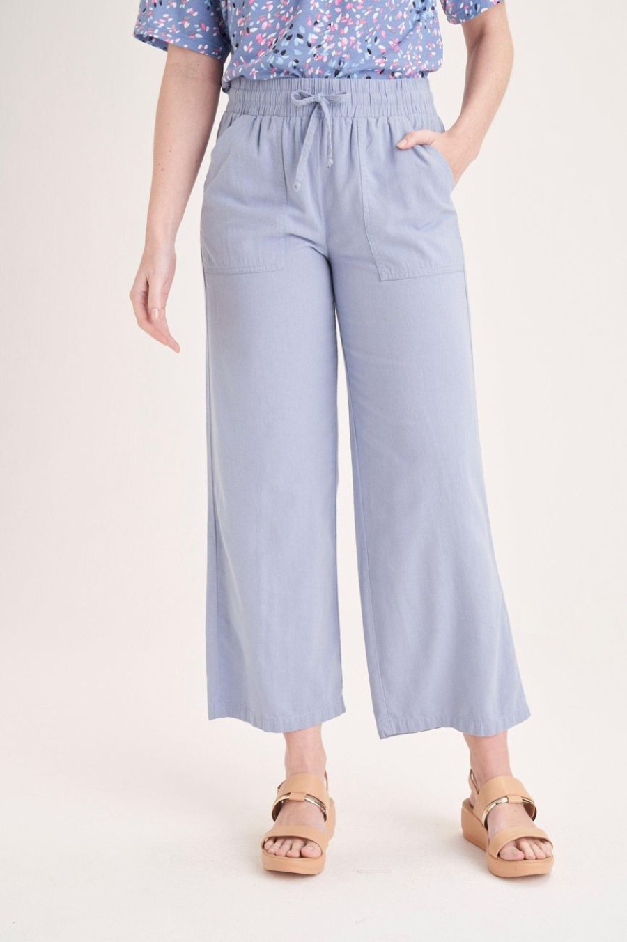 Clothing MILADYS | Linen Pants Periwinkle