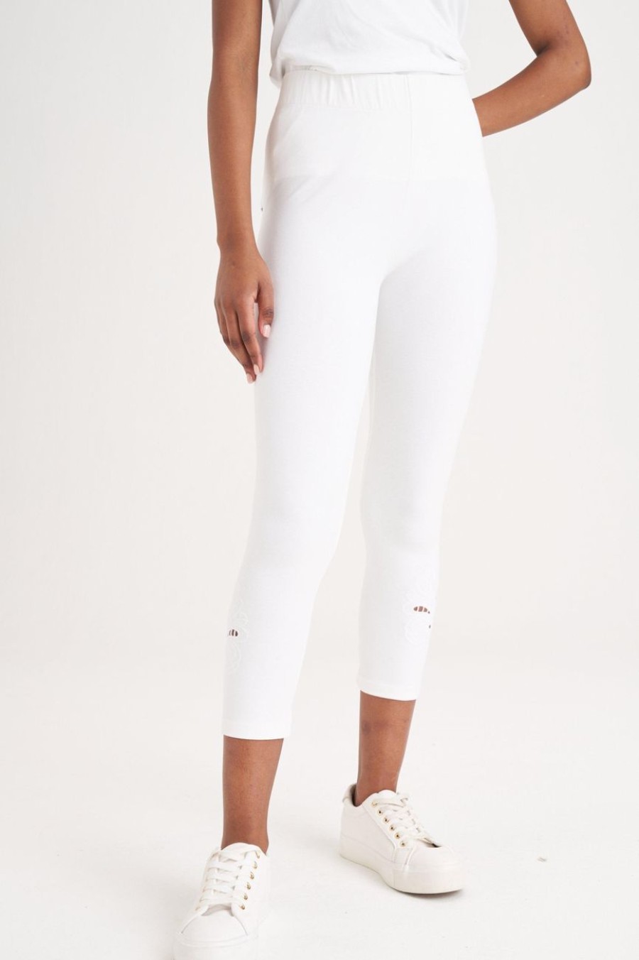 Clothing MILADYS | Cropped Leggings White