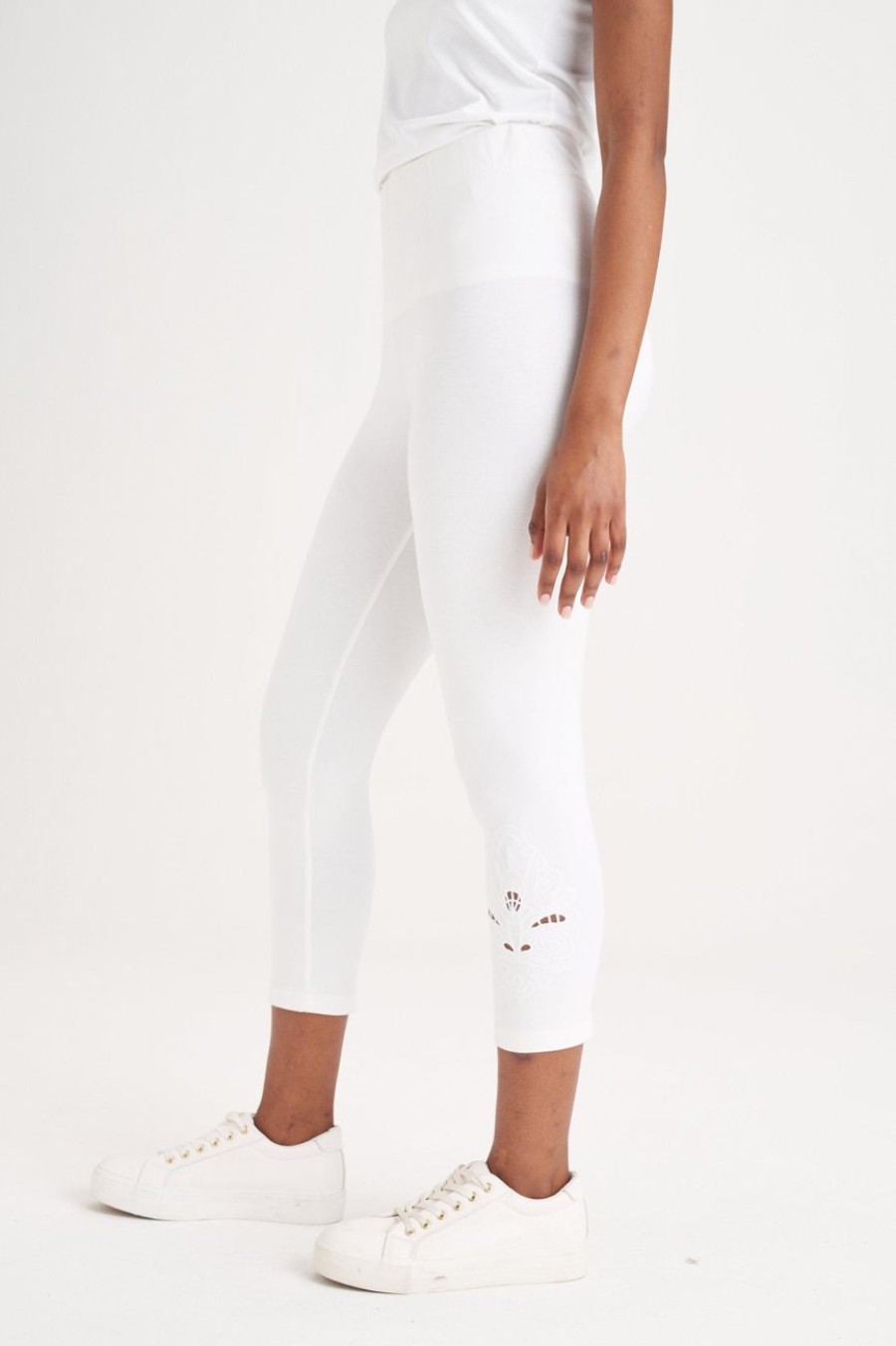 Clothing MILADYS | Cropped Leggings White