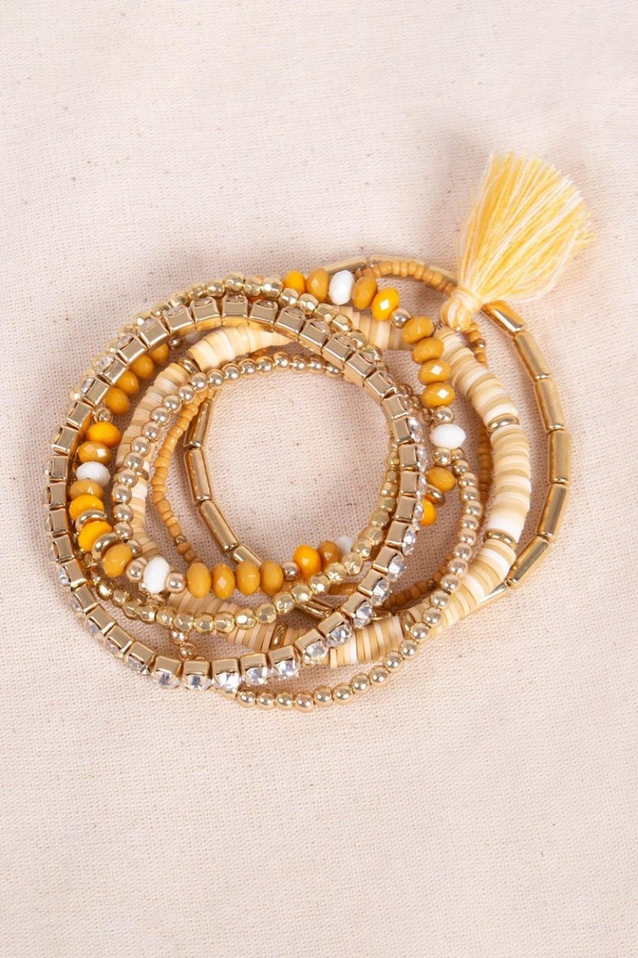 Accessories MILADYS | Beaded Bracelet Ochre