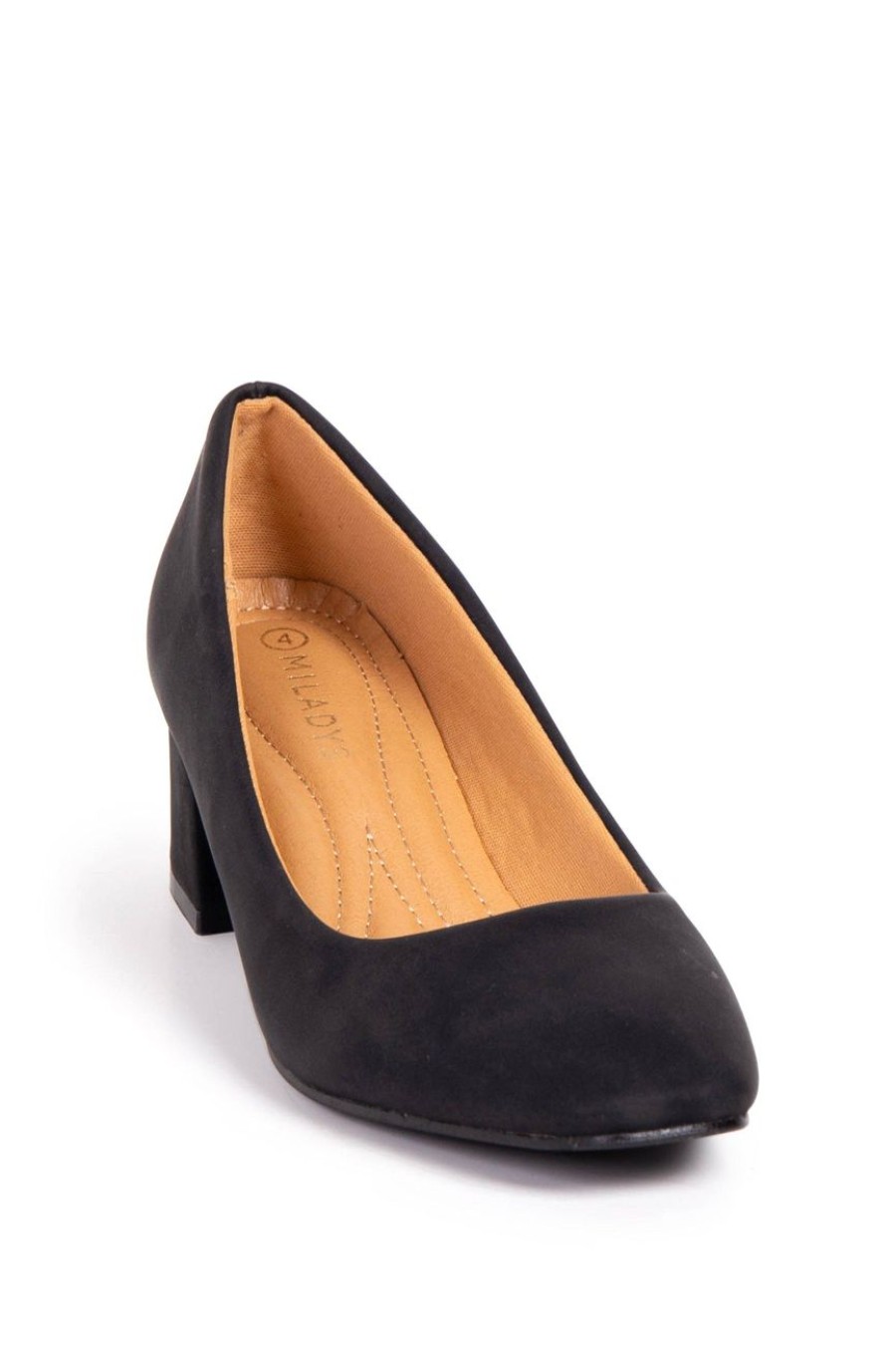 Shoes MILADYS | Court Block Heel Black